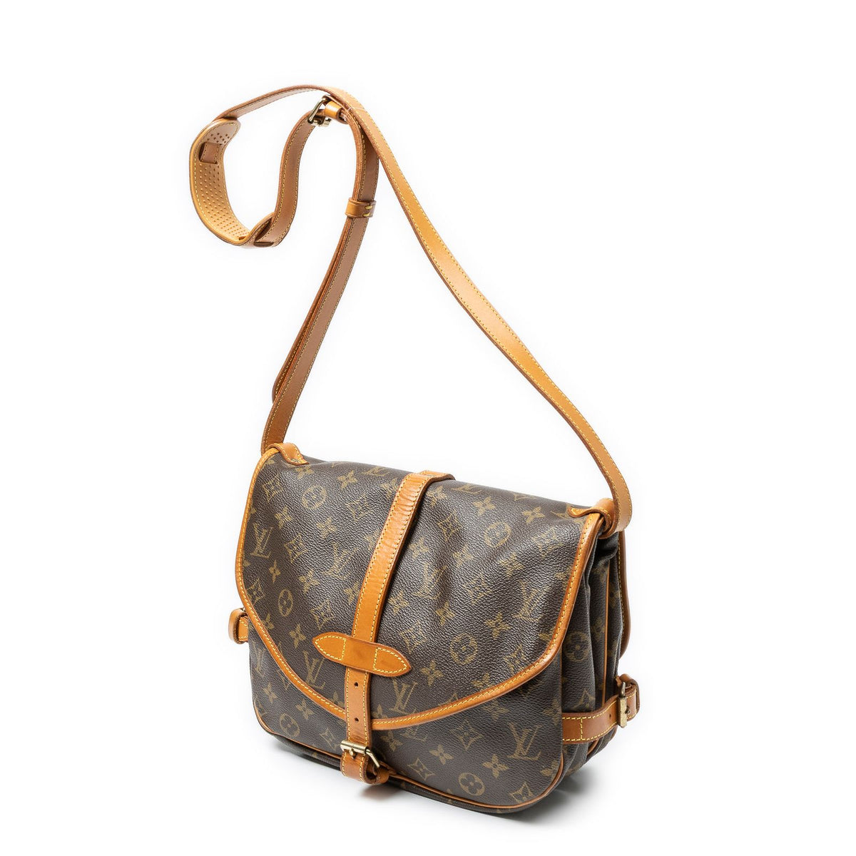 Louis Vuitton Saumur Brown Monogram Canvas Crossbody — view 2