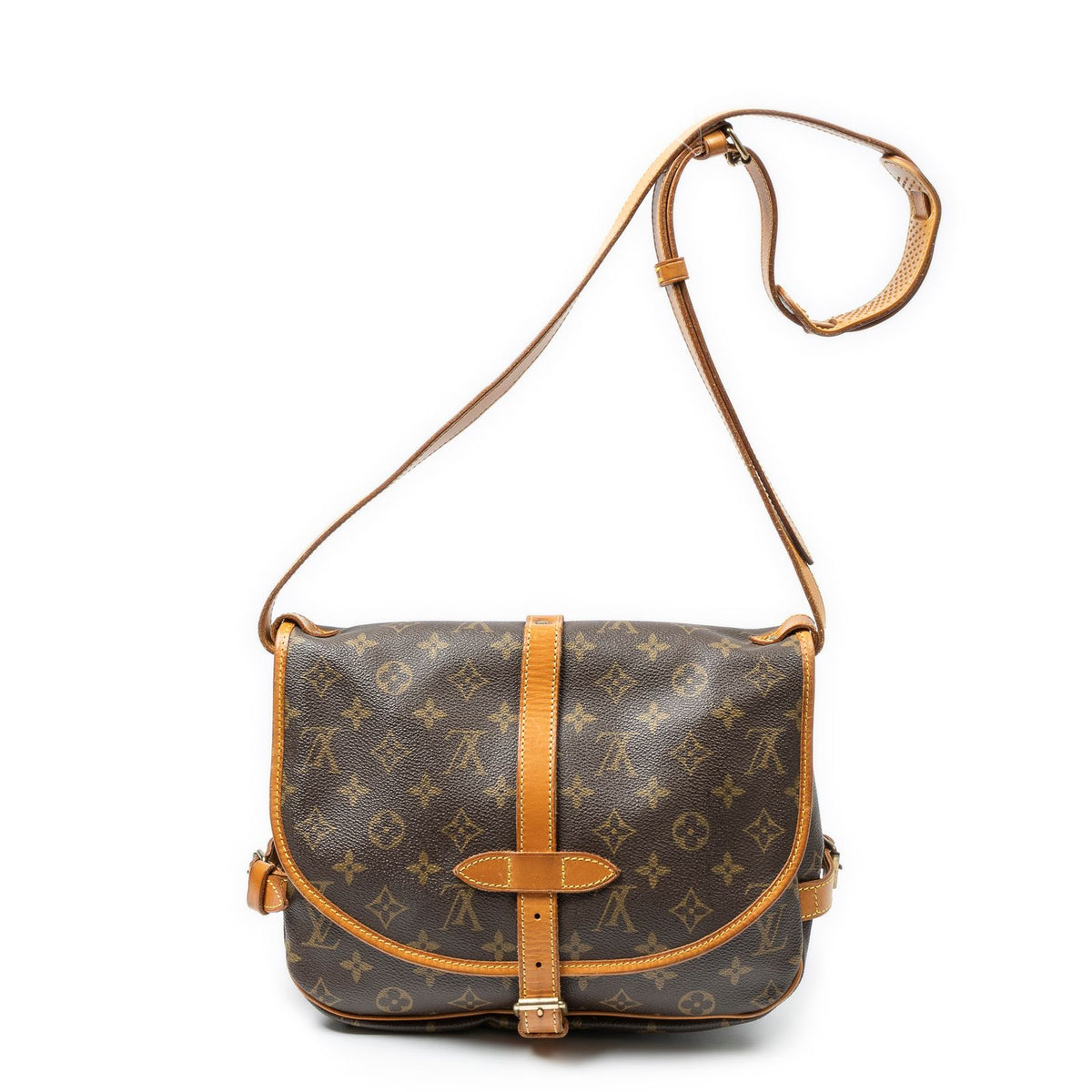 Louis Vuitton Saumur Brown Monogram Canvas Crossbody — view 5
