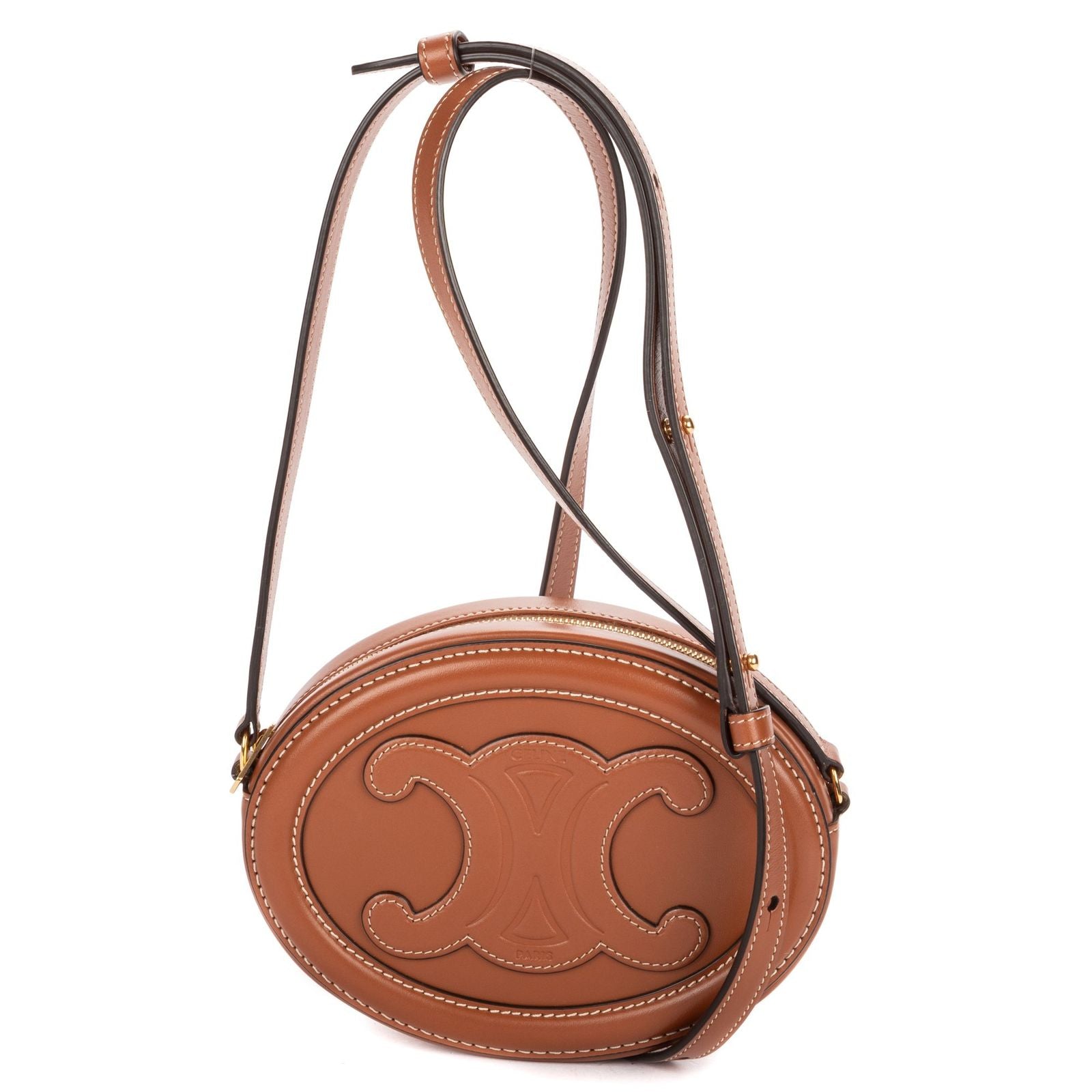 Celine Oval Crossbody Tan Smooth Calfskin