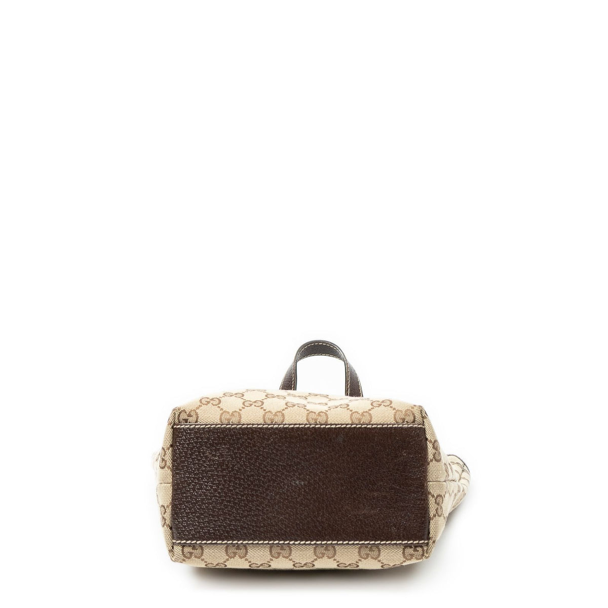 Gucci Charmy Bucket Tote Bag Brown Beige GG Canvas — view 6