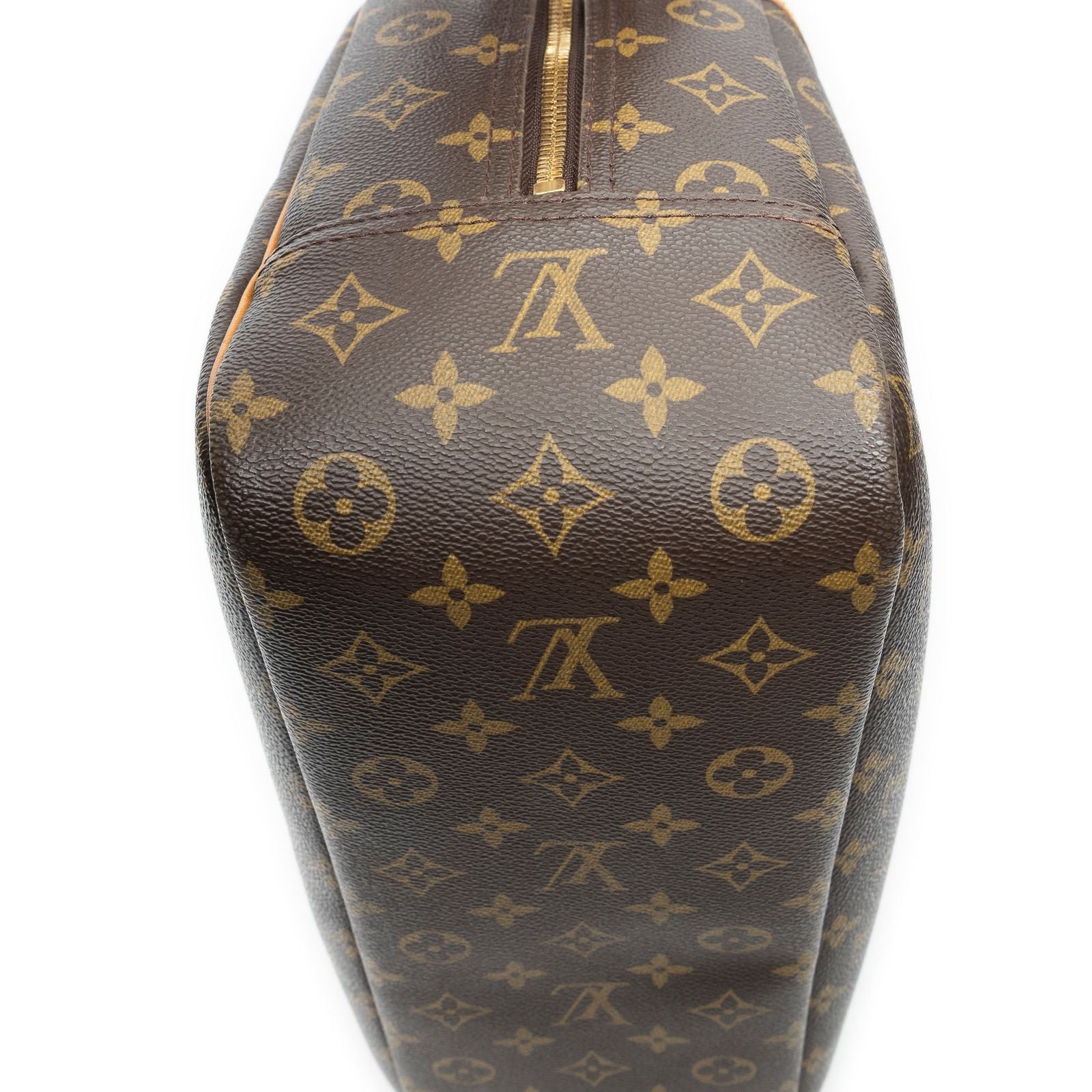 Louis Vuitton Deauville Brown Monogram Canvas Handbag — view 8