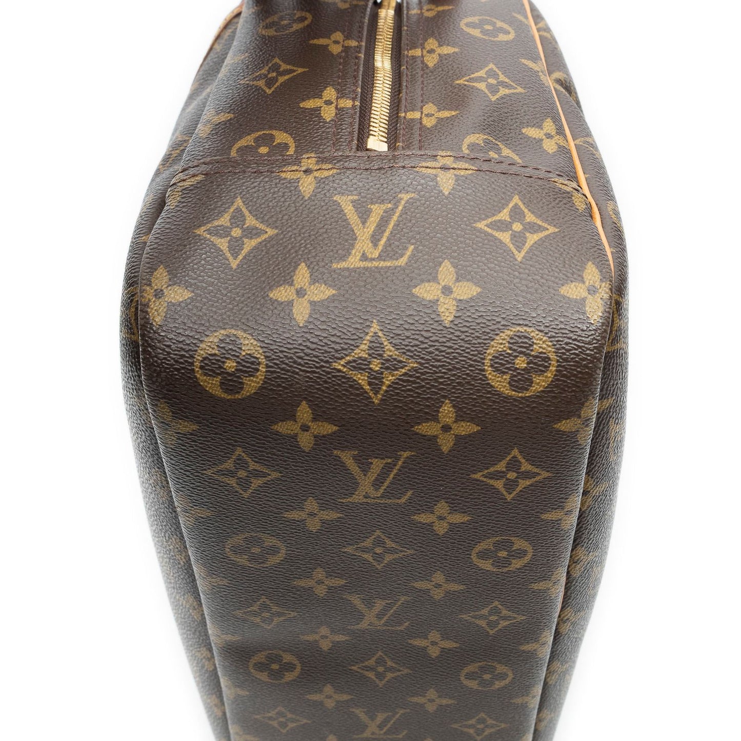 Louis Vuitton Deauville Brown Monogram Canvas Handbag — view 7