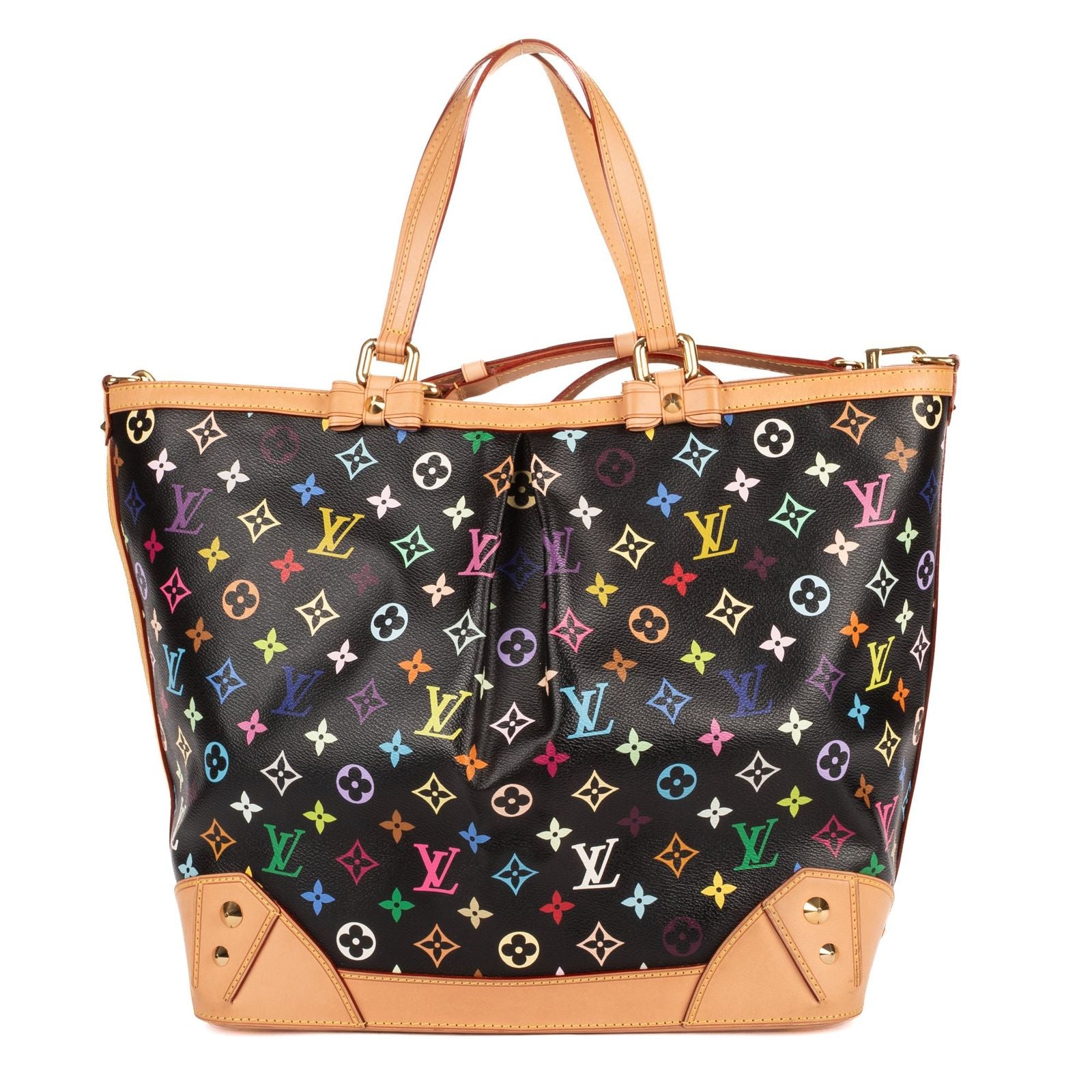 Louis Vuitton Sharleen Black Multicolor Monogram Shoulder Bag — view 5