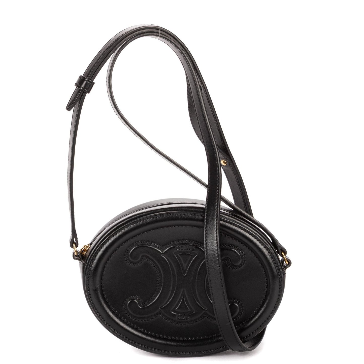 Celine Oval Crossbody Black Smooth Calfskin