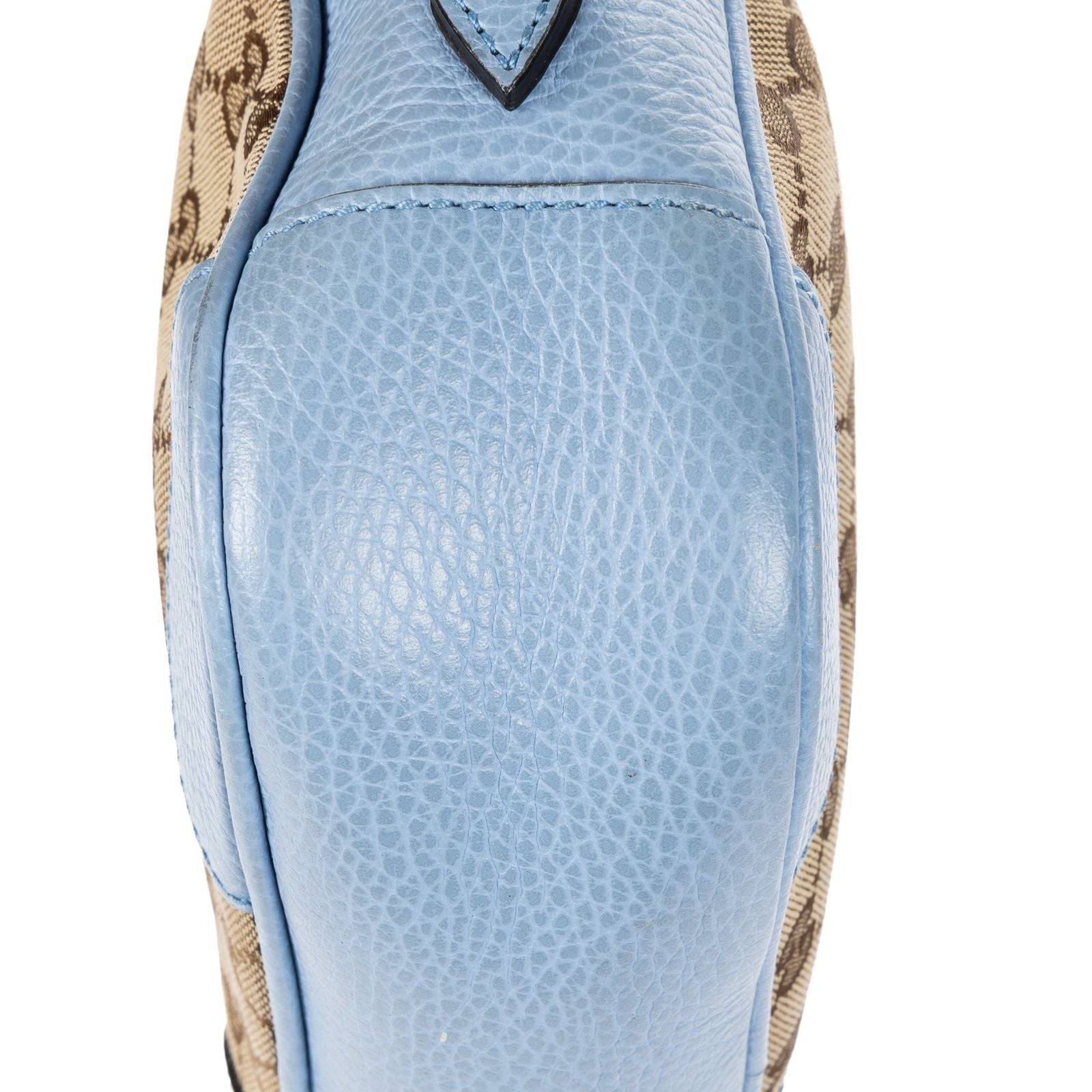 Gucci Bree Cross Belt Bag Beige Blue GG Canvas — view 7