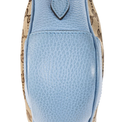 Gucci Bree Cross Belt Bag Beige Blue GG Canvas — view 8