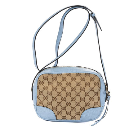 Gucci Bree Cross Belt Bag Beige Blue GG Canvas — view 5