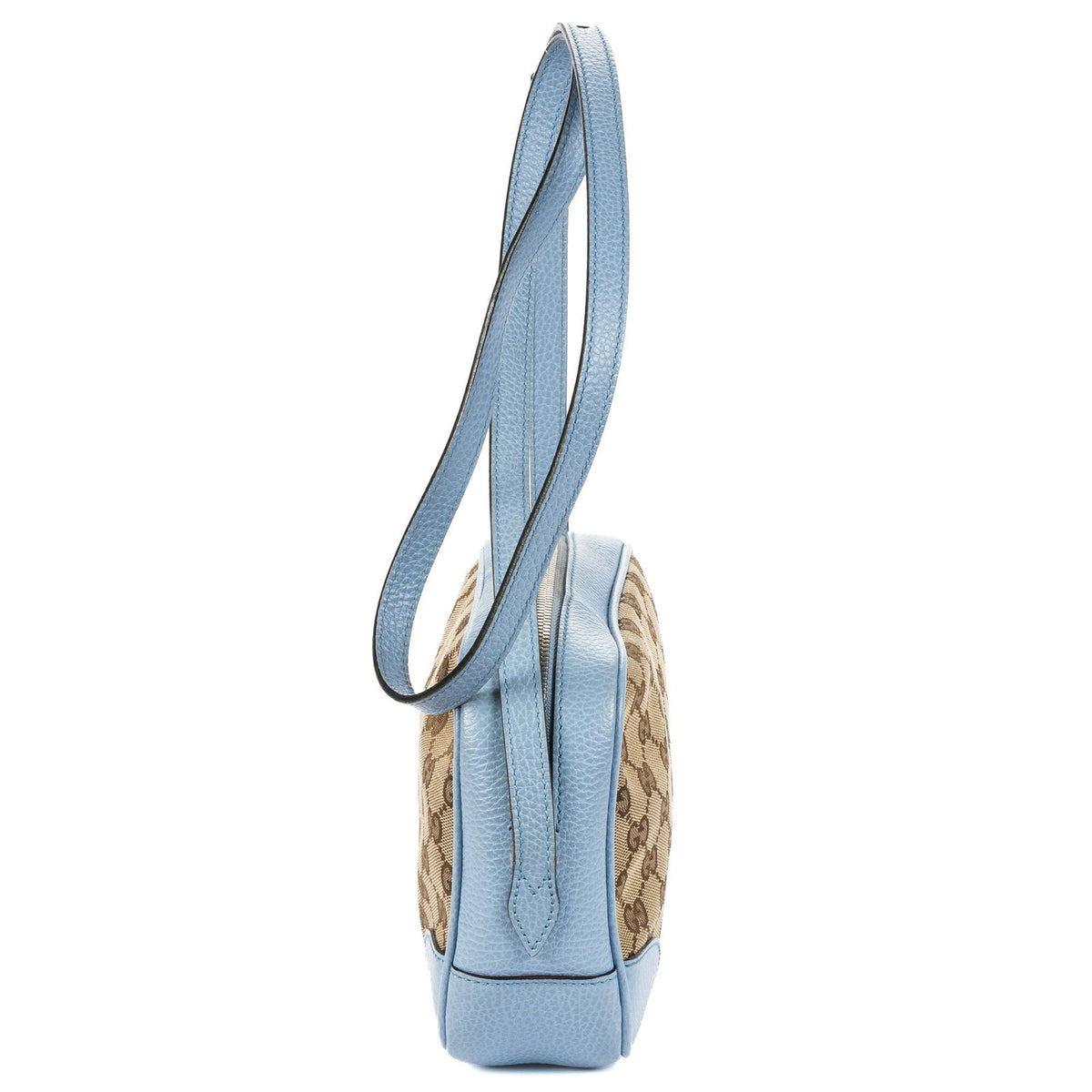 Gucci Bree Cross Belt Bag Beige Blue GG Canvas — view 3