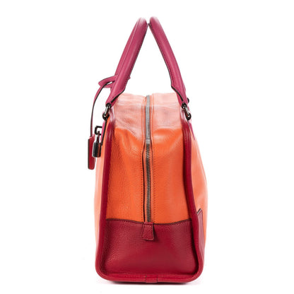 Loewe Amazona Orange Pink Goatskin Leather Shoulder Bag — view 3