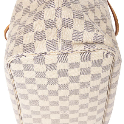 Louis Vuitton Neverfull Ivory Damier Azur — view 7