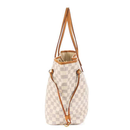 Louis Vuitton Neverfull Ivory Damier Azur — view 4