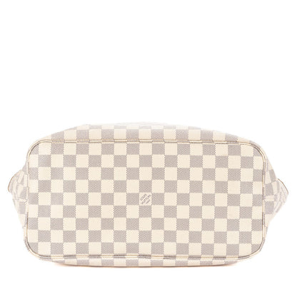 Louis Vuitton Neverfull Ivory Damier Azur — view 6