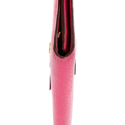 Hermes Bearn Wallet Pink Epsom Leather — view 8