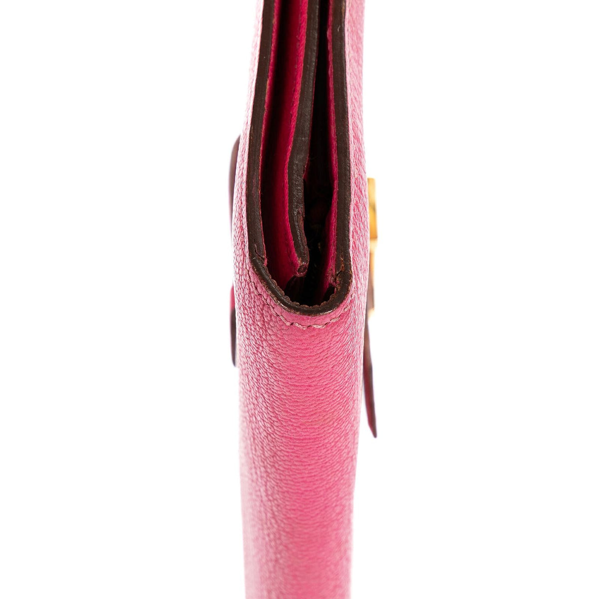 Hermes Bearn Wallet Pink Epsom Leather — view 7