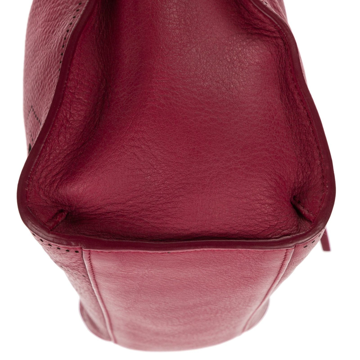 Balenciaga Blackout City Bagdark Pink Ruffle Calfskin Leather Shoulder Bag — view 7
