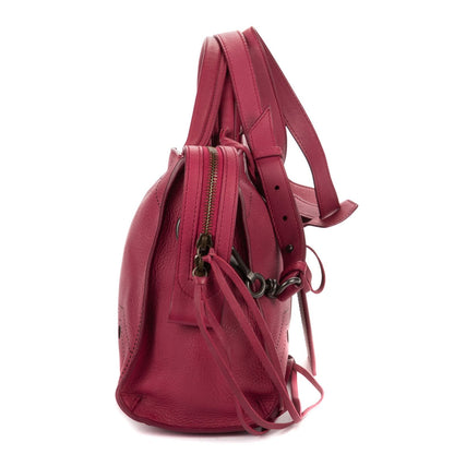 Balenciaga Blackout City Bagdark Pink Ruffle Calfskin Leather Shoulder Bag — view 4