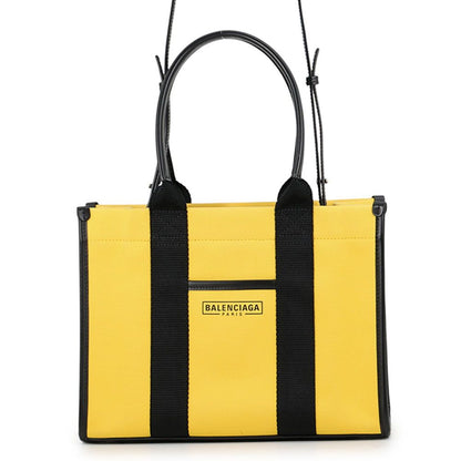 Balenciaga Handbag Canvas Leather 2-Way Shoulder Black