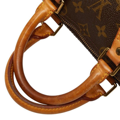 Louis Vuitton Monogram Speedy 25 Mini Boston Bag Brown Leather — view 8