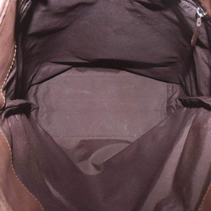 Gucci GG Canvas Tote Bag Brown Leather — view 6