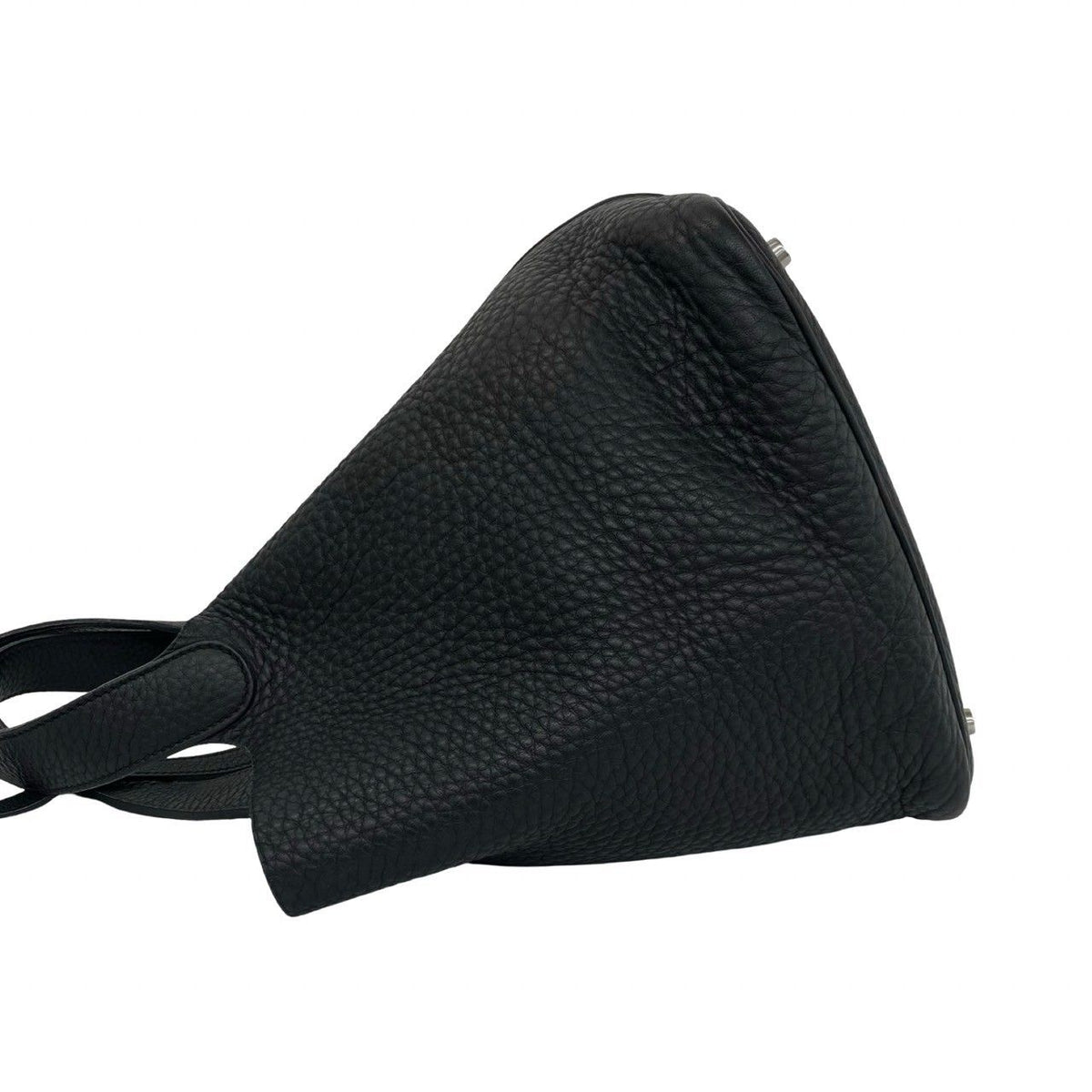 Hermes Picotin Lock MM Taurillon Clemence Leather Handbag Black — view 5