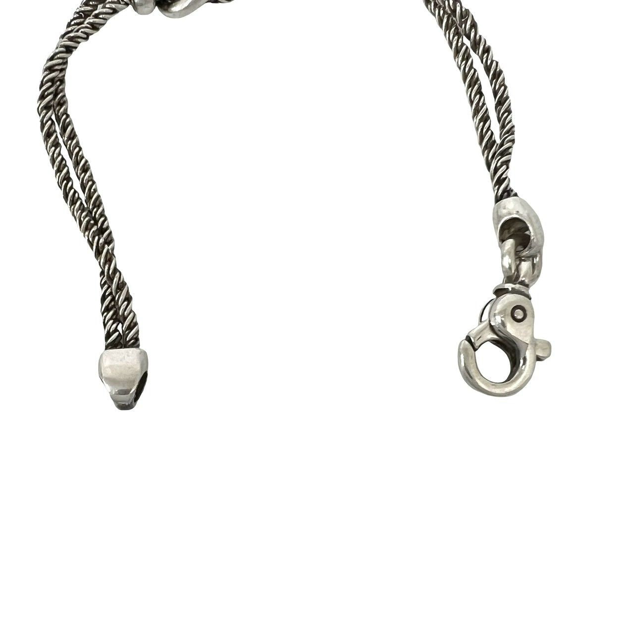 Tiffany & Co Vintage Double Rope Center Knot Bracelet 925 Sterling Silver — view 4