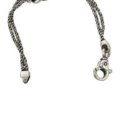 Tiffany & Co Vintage Double Rope Center Knot Bracelet 925 Sterling Silver — view 4
