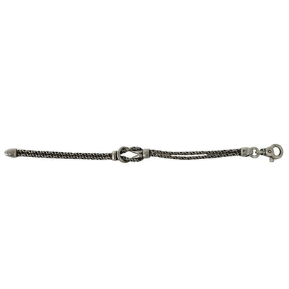Tiffany & Co Vintage Double Rope Center Knot Bracelet 925 Sterling Silver — view 6
