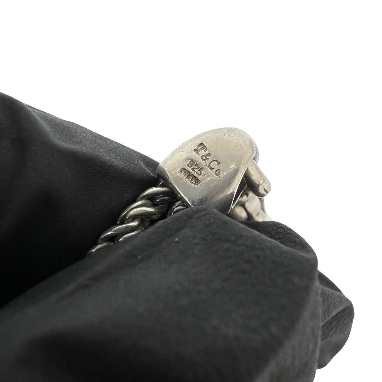 Tiffany & Co Vintage Double Rope Center Knot Bracelet 925 Sterling Silver — view 3