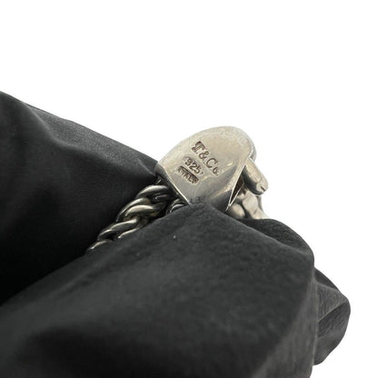 Tiffany & Co Vintage Double Rope Center Knot Bracelet 925 Sterling Silver — view 3