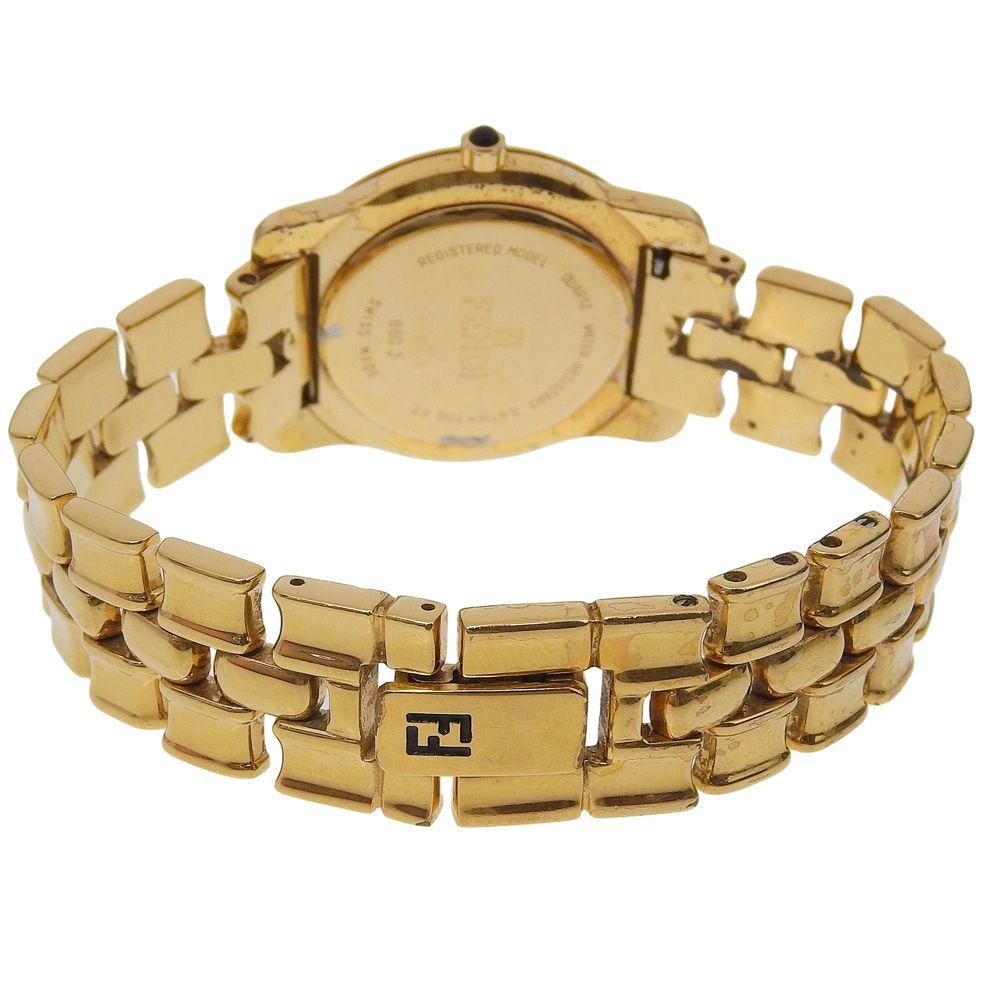 Fendi Gold Plated Quartz Analog Display Boys Ivory Dial Watch — view 5