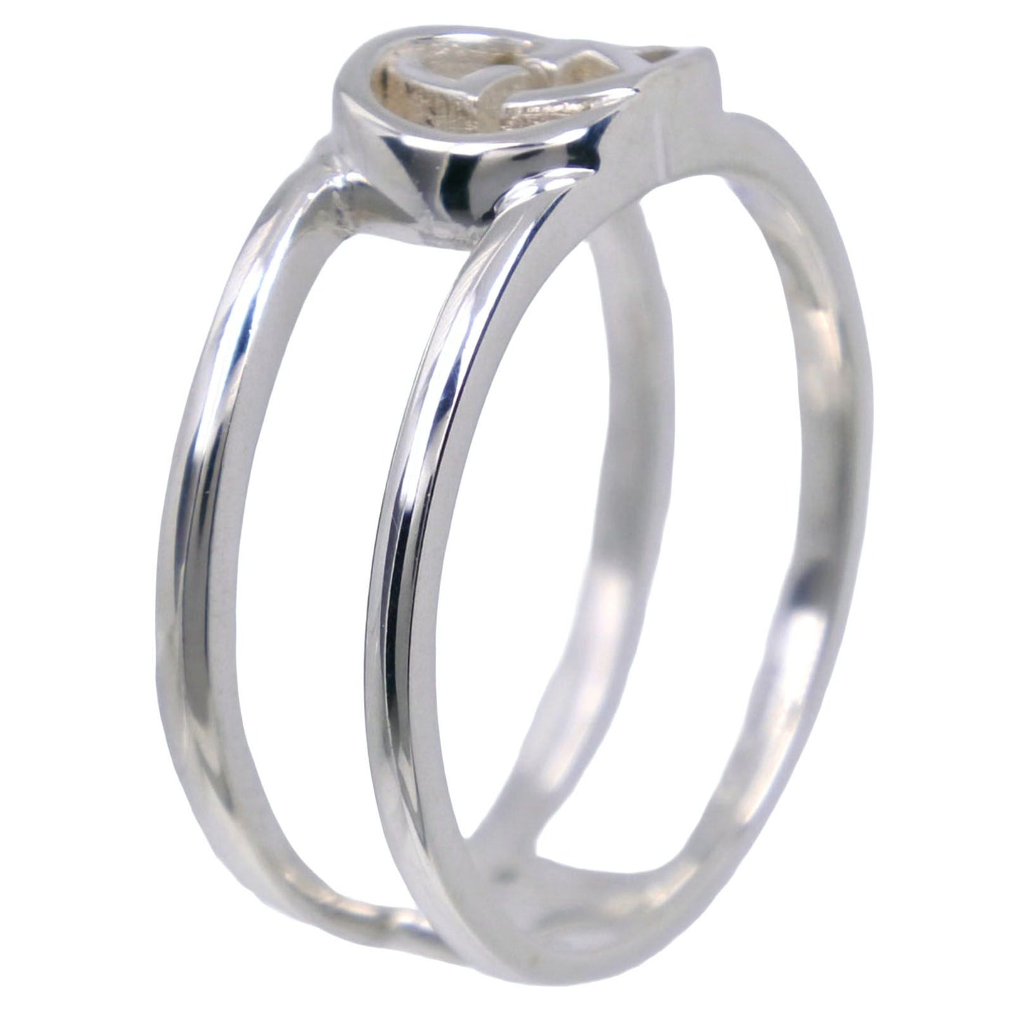 Gucci Interlocking G 925 Sterling Silver Ring — view 3