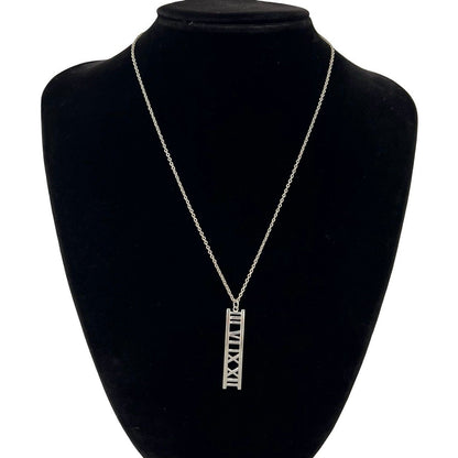 Tiffany & Co Vintage Atlas Bar Necklace 925 Sterling Silver — view 2