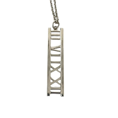 Tiffany & Co Vintage Atlas Bar Necklace 925 Sterling Silver — view 4