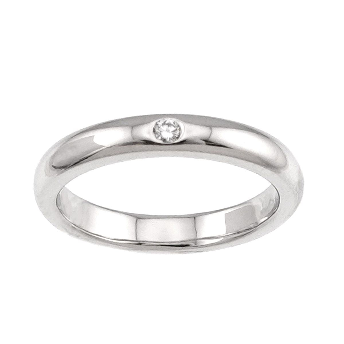 Tiffany & Co Stacking Band No Ring Diamond Platinum — view 2