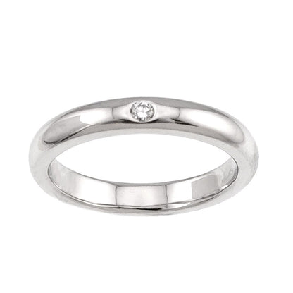 Tiffany & Co Stacking Band No Ring Diamond Platinum — view 2