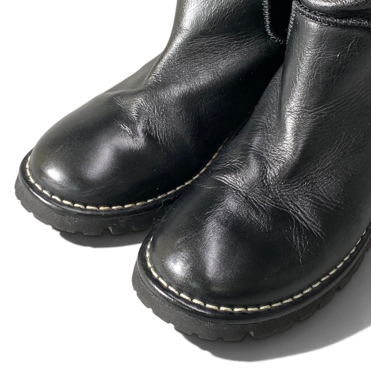 Chanel Engineer Boots CC Logo Black Leather — view 6