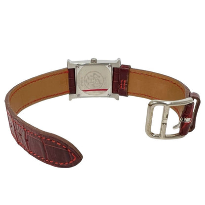 Hermes Watch Porosus Leather Diamond Bezel Quartz Wrist — view 8