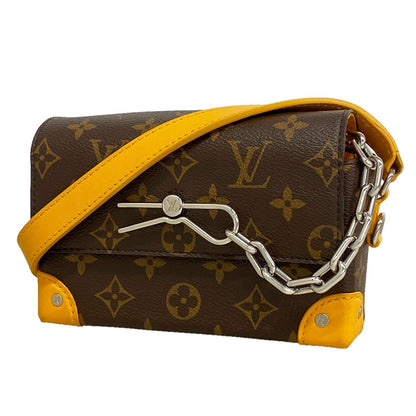 Louis Vuitton Shoulder Bag Monogram Macassar Steamer Wearable Wallet Brown