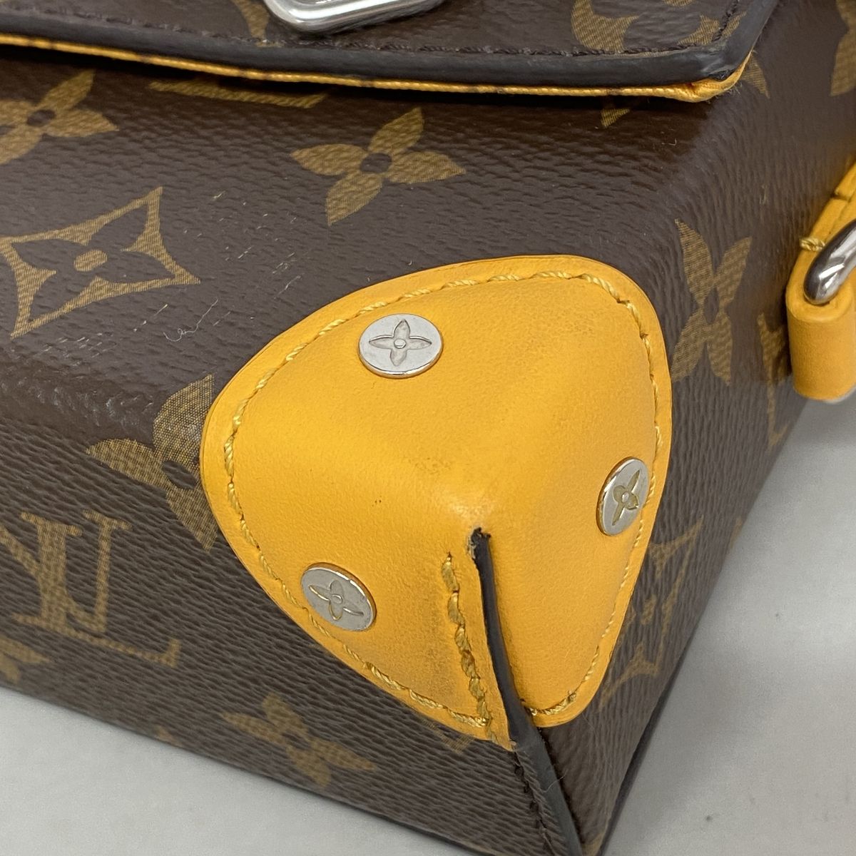 Louis Vuitton Shoulder Bag Monogram Macassar Steamer Wearable Wallet Brown — view 6