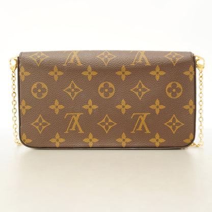 Louis Vuitton Wallet on Chain Monogram Pochette Felicie Fuchsia Shoulder Bag — view 7