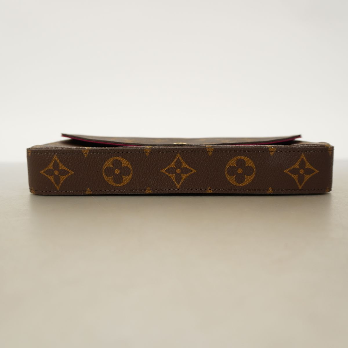 Louis Vuitton Wallet on Chain Monogram Pochette Felicie Fuchsia Shoulder Bag — view 3