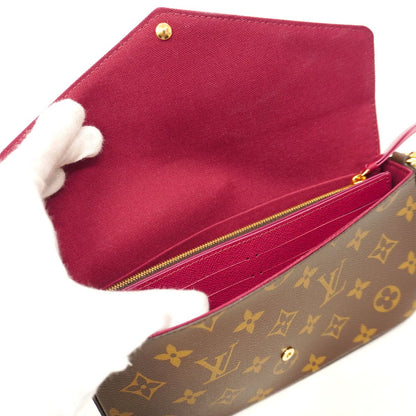 Louis Vuitton Wallet on Chain Monogram Pochette Felicie Fuchsia Shoulder Bag — view 4