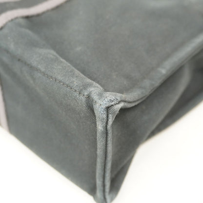 Hermes Tote Bag Fourre Tout MM Canvas Black Silver — view 6