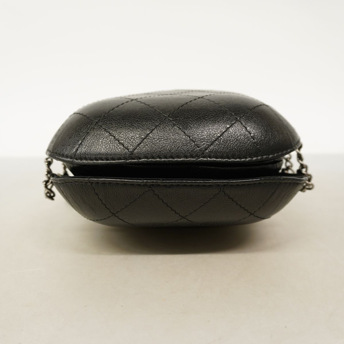 Chanel Shoulder Bag Gabrielle Leather Black Gold Silver — view 3