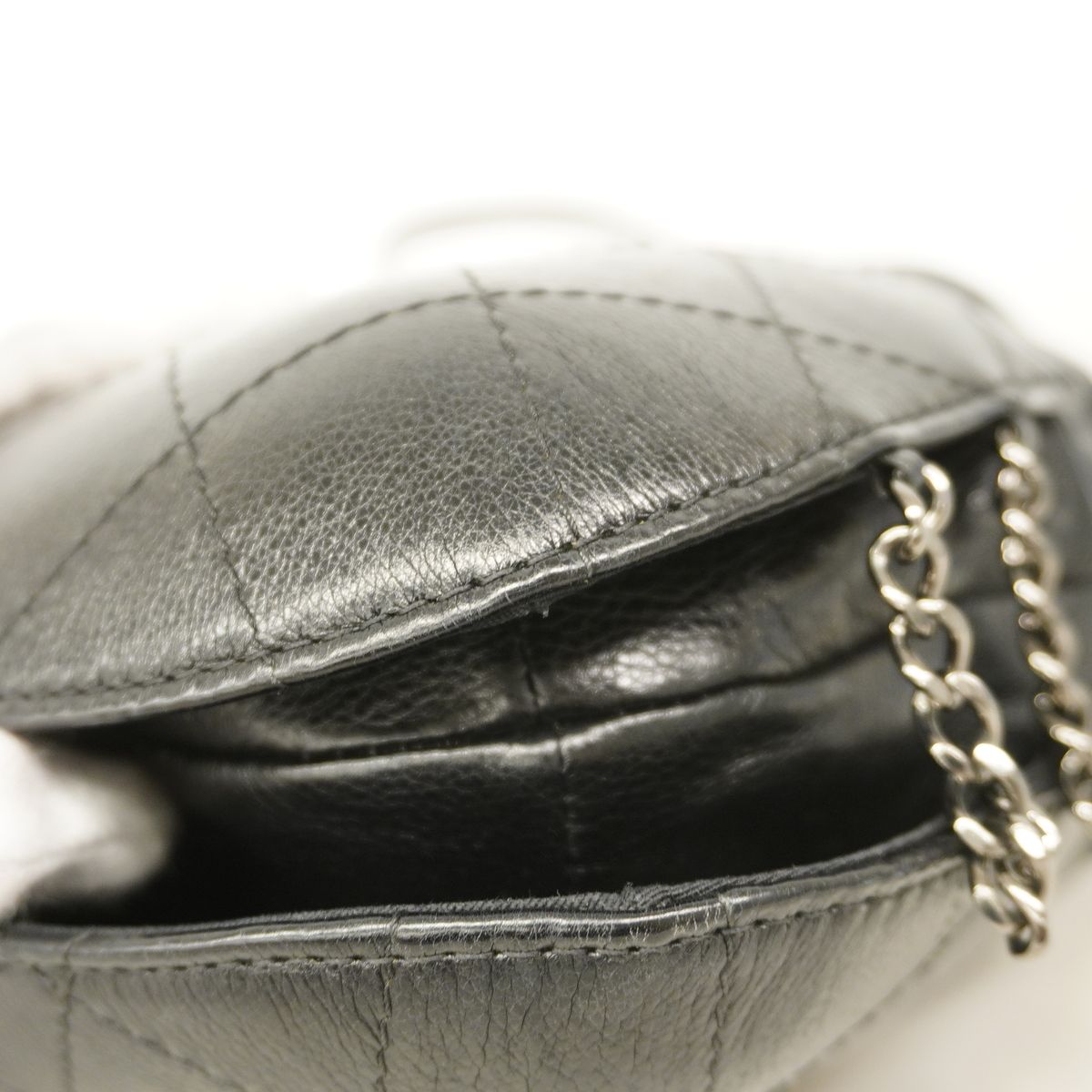 Chanel Shoulder Bag Gabrielle Leather Black Gold Silver — view 6