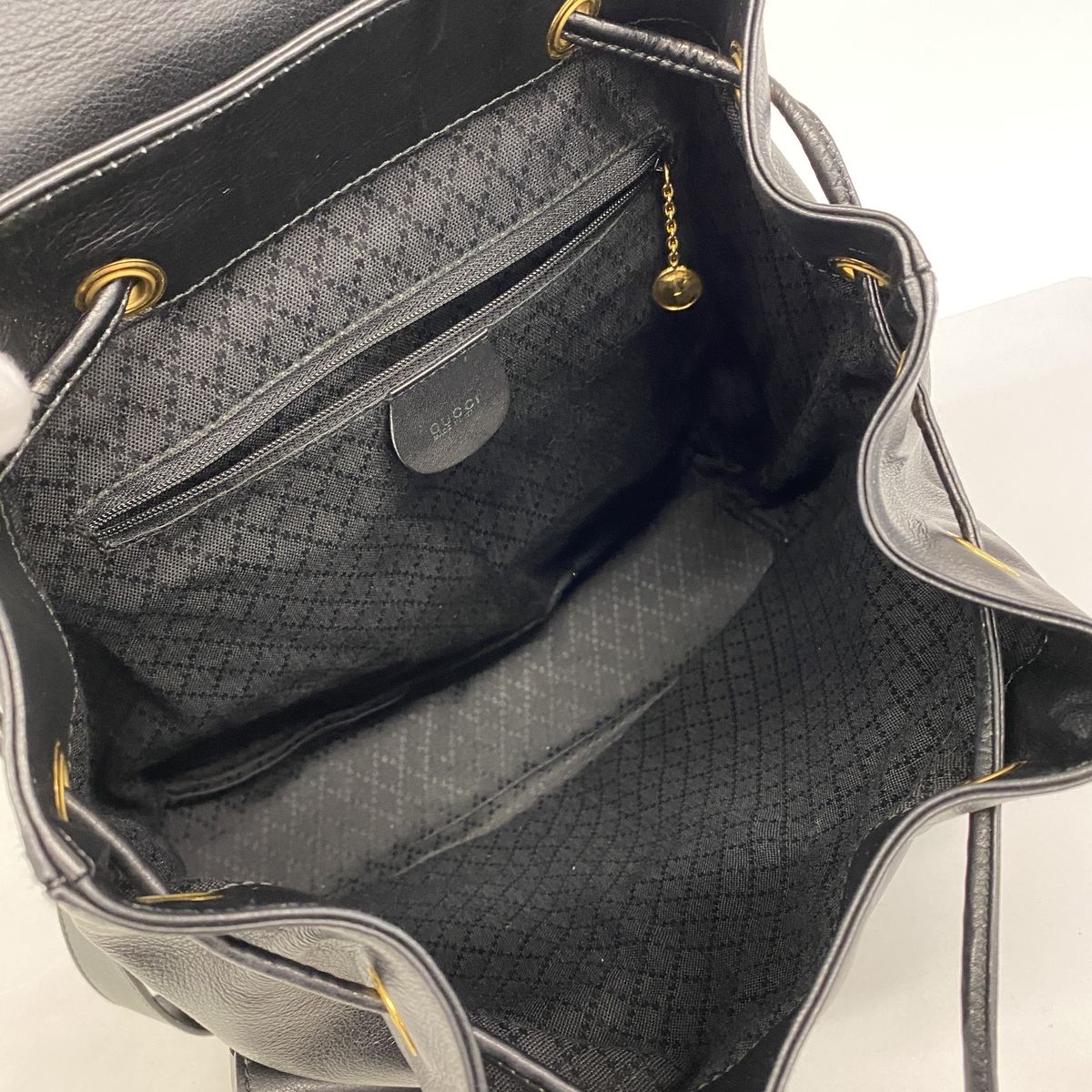 Gucci Backpack Bamboo 003 Leather Black Gold — view 4