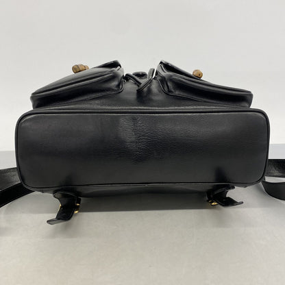 Gucci Backpack Bamboo 003 Leather Black Gold — view 3