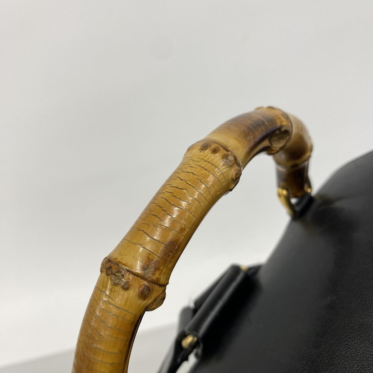 Gucci Backpack Bamboo 003 Leather Black Gold — view 6