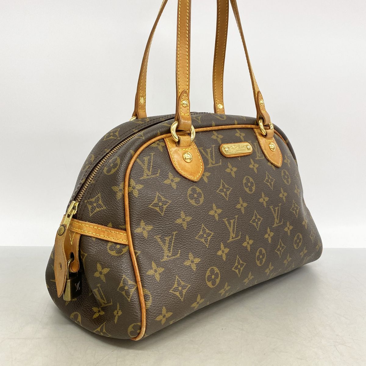 Louis Vuitton Shoulder Bag Monogram Montorgueil PM Brown — view 2