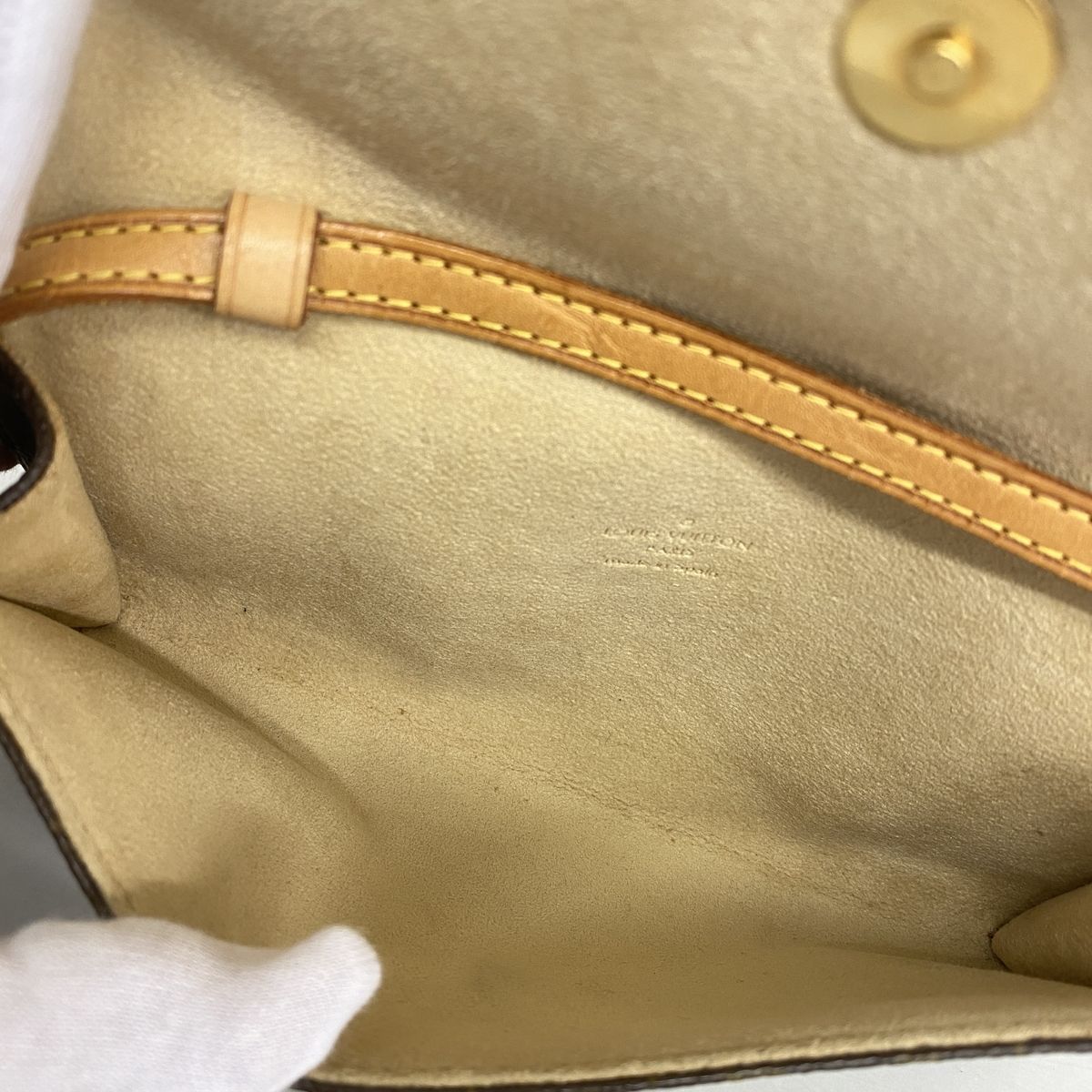 Louis Vuitton Shoulder Bag Monogram Pochette Twin PM Brown — view 4